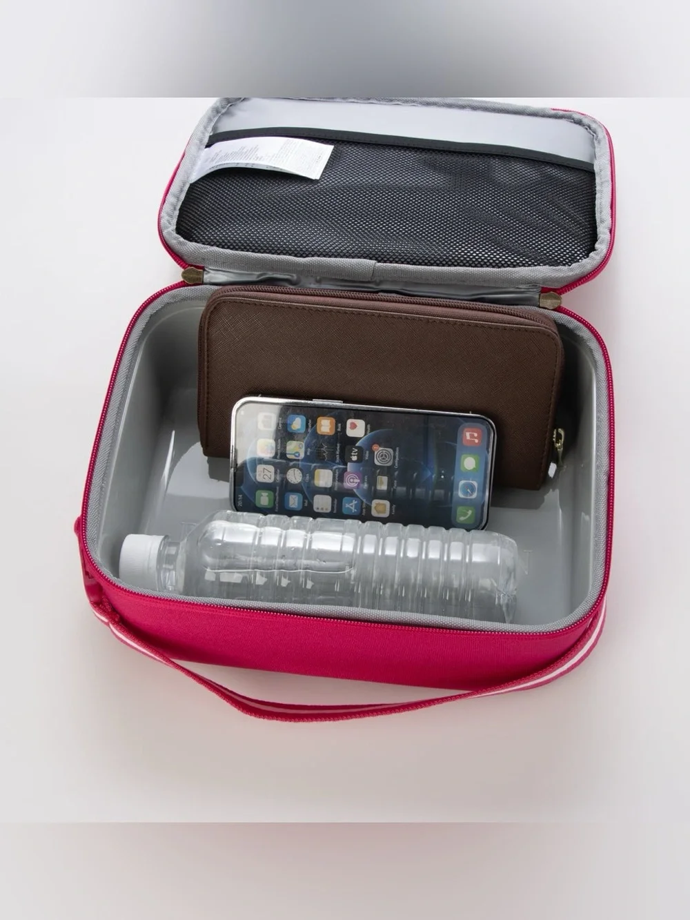 Polo by Ralph Lauren Fuchsia Lunch Tote with White Big Pony Logo